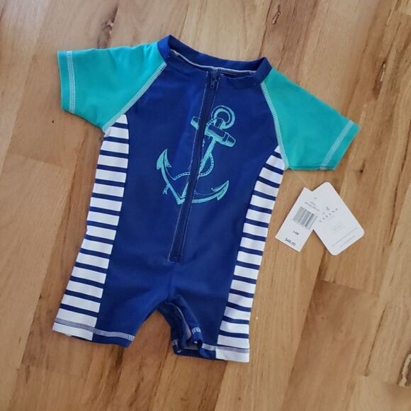 NWT Cabana Life Anchor Baby Rash Guard - Picture 2 of 6